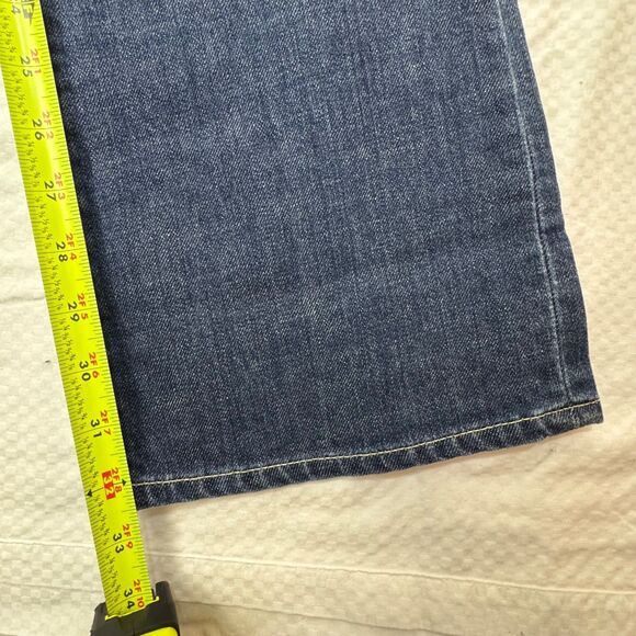 Levi's Women Capital E Low Rise Boot Cut Slim Fit Swank Jeans Sz 30 Blue Vintage - Picture 11 of 13